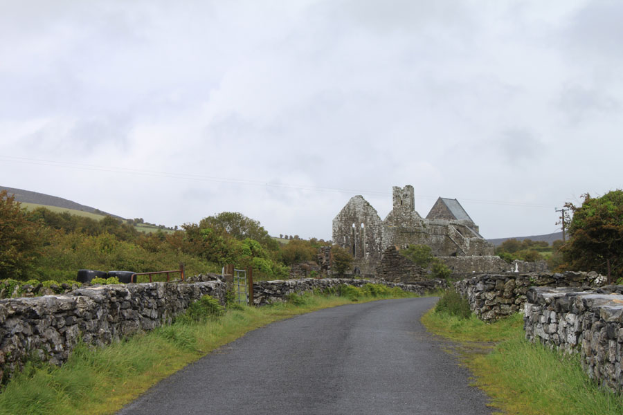 The approach to Corcomroe Abbey - The Burren - Ireland