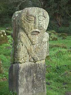 Janus Figure - Caldragh The Janus Figure in Caldragh Cemetery