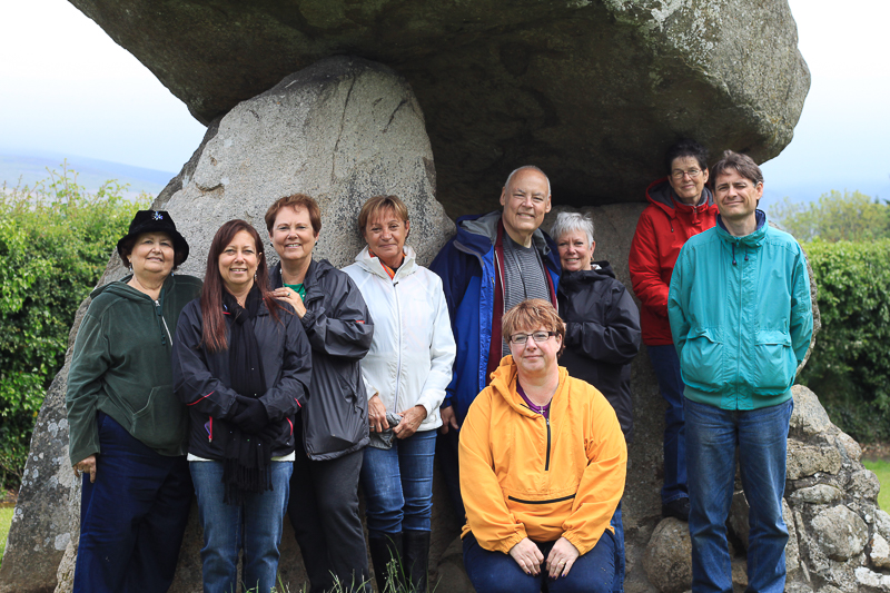 Guests at the Proleek Dolmen - Discover the North, 2014