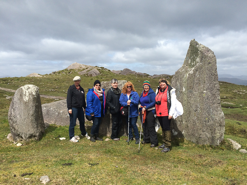 Guests on Places of Resurrection tour - Cashelkeelty stone circle