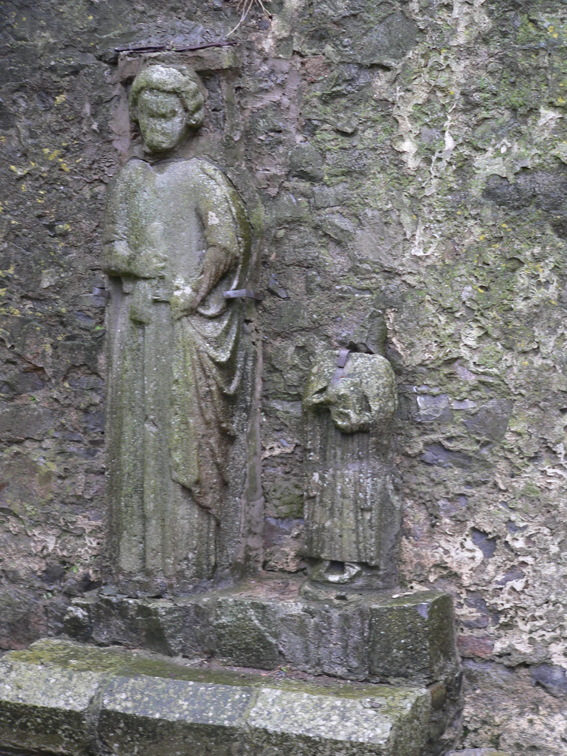 Carving against the wall of Athassel Priory