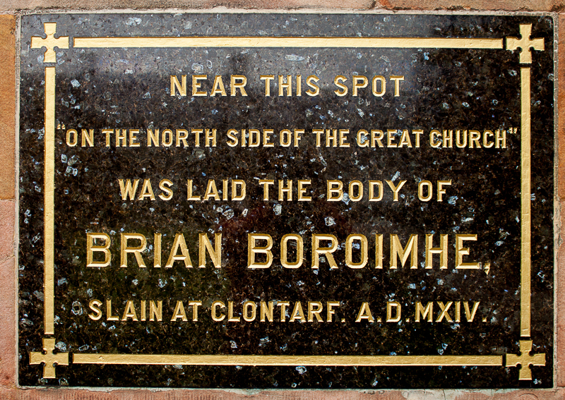 memorial for Brian Boru - Armagh Cathedral